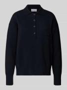 Gebreide pullover met polokraag en borstzak