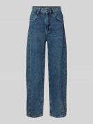 Wide fit jeans met steekzakken