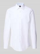 Slim fit zakelijk overhemd van katoenmix, model 'H-HANK'