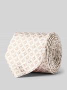 Stropdas van zijde in all-over look (7 cm)