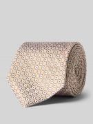 Stropdas van zijde in all-over look (7 cm)