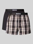 Slim fit boxershort van puur katoen in een set van 2 stuks