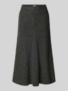 Midirok in A-lijn van een mix van viscose en wol