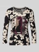 T-shirt met 3/4-mouwen