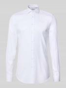 Slim fit zakelijk overhemd met extra lange mouwen