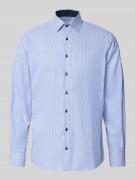 Regular fit zakelijk overhemd van puur katoen