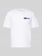 T-shirt met labelprint, model 'CORP'