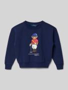 Sweatshirt met labelprint