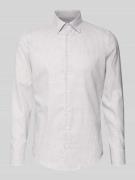 Slim fit zakelijk overhemd van katoen met button-downkraag