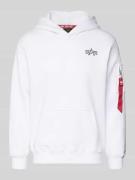 Hoodie met labeldetails