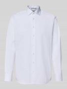 Regular fit zakelijk overhemd van effen materiaal