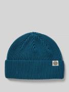 Beanie met labeldetail