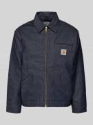 Jeansjack met borstzak en labeldetail