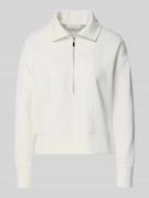 Sweatshirt met platte kraag