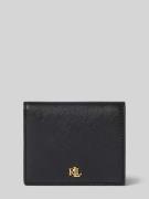 Portemonnee van leer met labelapplicatie