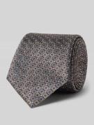 Stropdas van zijde in all-over look (7,5 cm)