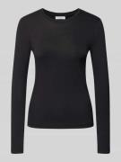 Slim fit shirt met lange mouwen van puur katoen