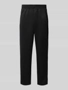Straight fit sweatpants met elastische band