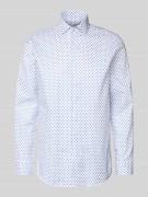 Regular fit zakelijk overhemd van katoen met kentkraag