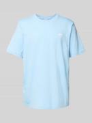 T-shirt met labelstitching en ronde hals