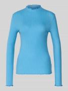 Slim fit shirt met lange mouwen van lyocellmix