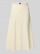 Rok in A-lijn van gekookte scheerwol, model 'VICENA'