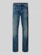 Straight tapered fit jeans met stretch, model '3301'