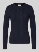 Gebreide pullover met labeldetail