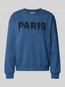 Regular fit sweatshirt van katoenmix