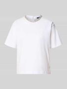 T-shirt met labeldetail, model 'Thei'