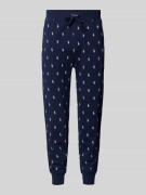 Sweatbroek met all-over logoprint