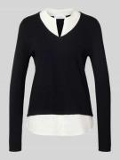 Gebreide pullover met structuurmotief