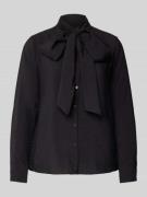 Regular fit blouse met strikdetail