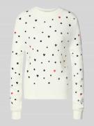 Regular fit gebreide pullover met borduursels