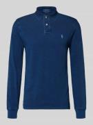 Custom slim fit poloshirt met labelstitching