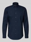 Slim fit zakelijk overhemd met kentkraag