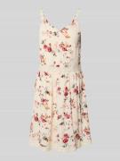 Getailleerde mini-jurk van pure viscose, model 'KARMEN'