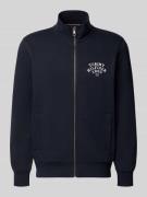 Regular fit sweatjack van katoenmix