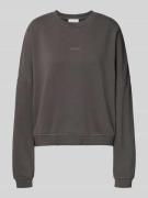 Oversized sweatshirt met labelstitching