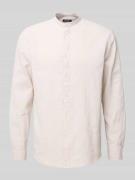 Regular fit vrijetijdsoverhemd met opstaande kraag