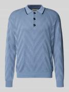 Regular fit shirt met lange mouwen in gebreide look