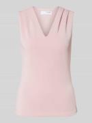 Tanktop met plooien, model 'TENNY'