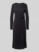 Midi-jurk met ronde hals, model 'ANORA'