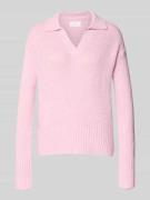 Gebreide pullover met V-hals