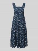 Midi-jurk met vierkante hals