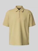 Poloshirt met korte ritssluiting
