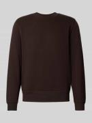Regular fit sweatshirt van katoenmix met ronde hals