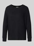 Regular fit shirt met lange mouwen en ribboorden