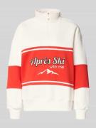 Relaxed fit sweatshirt met opstaande kraag, model 'Jenny'