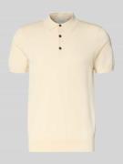 Slim fit poloshirt met knoopsluiting
